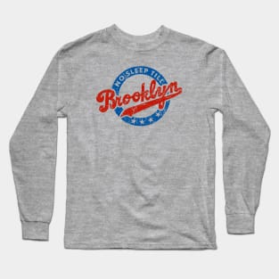 No Sleep Till Brooklyn Distressed Long Sleeve T-Shirt